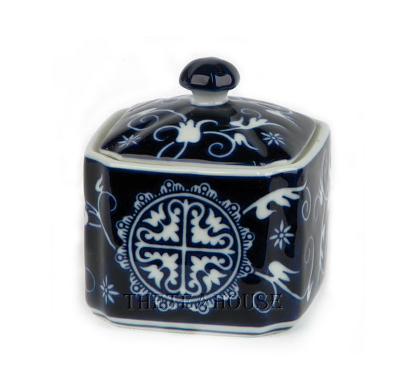 Blue Medallion Tea Caddy - Sorry - Sold Out