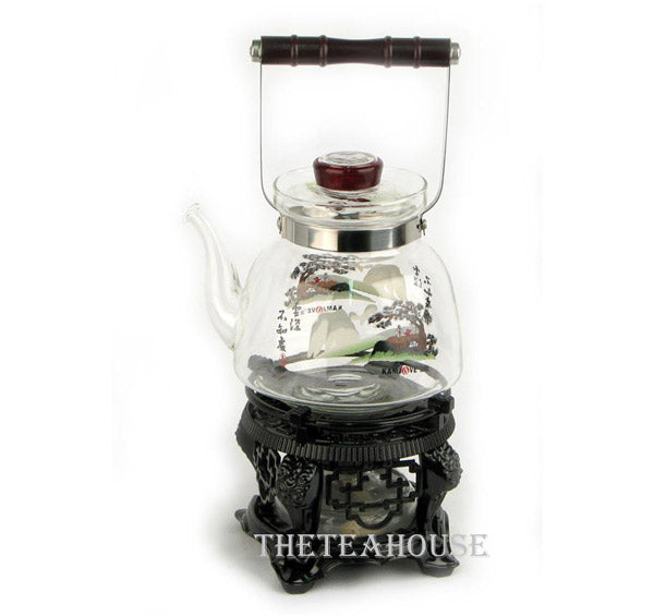 Glass Kettle with Stand