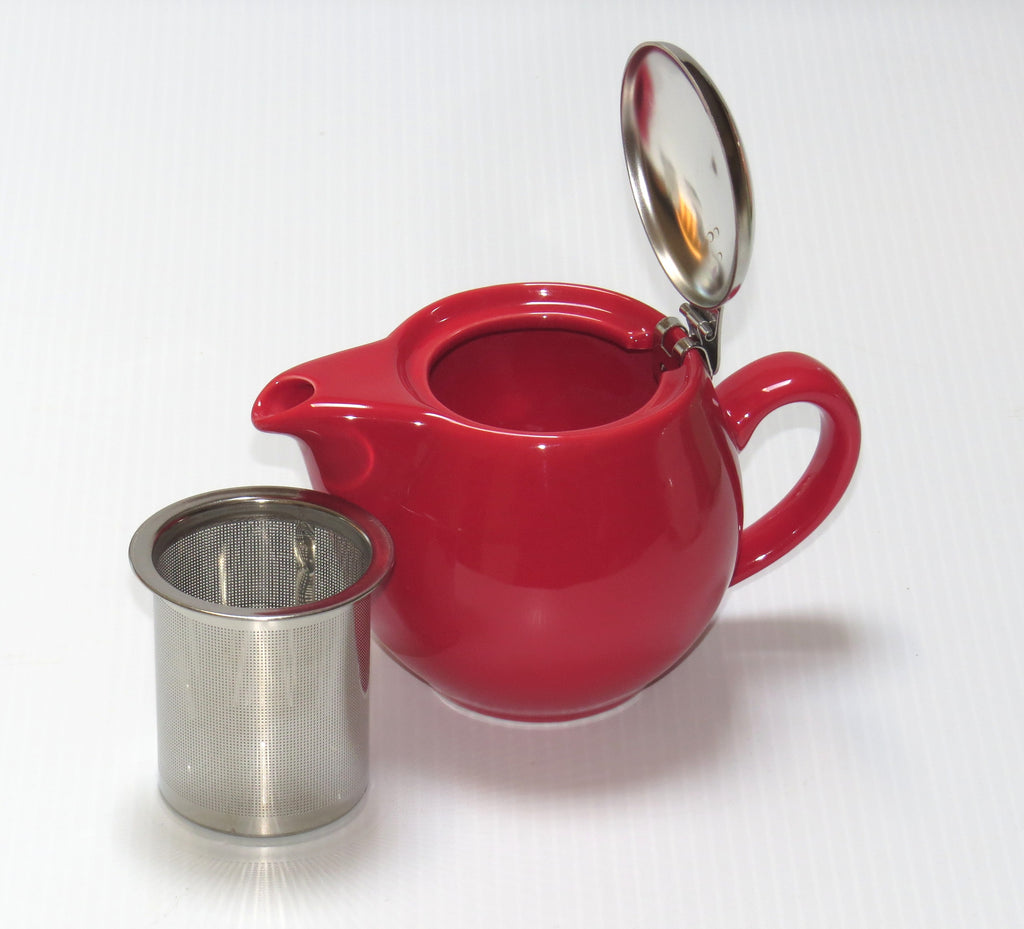 Ceramic Colored Teapot w/ Infuser