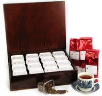 Wooden Tea Chest Filled with 16 Teas