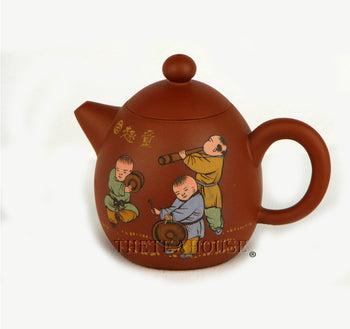 Painted Boys Teapot
